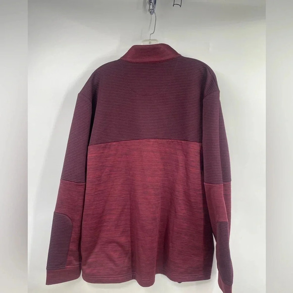 Callaway Mens Half Zip Long Sleeve Red/burgundy Pullover Size XL - Picture 3 of 7